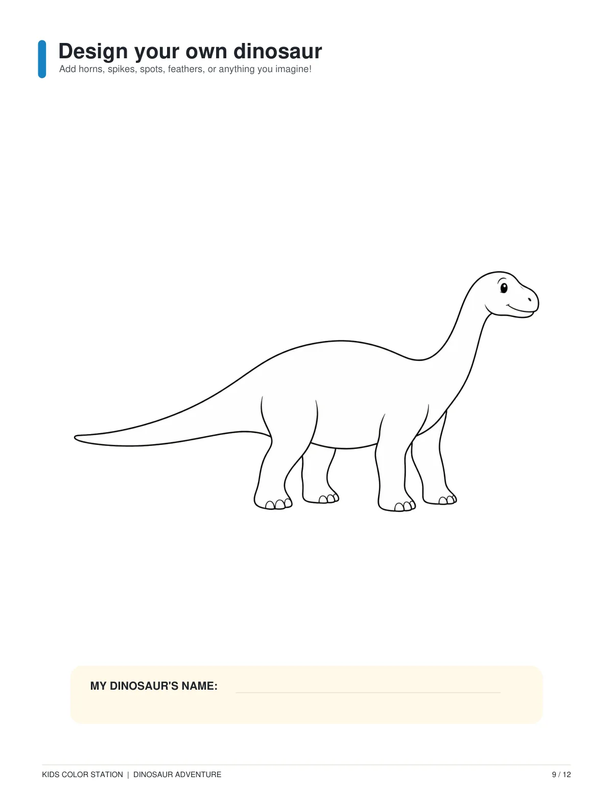 Design your own dinosaur — page 9 of 12