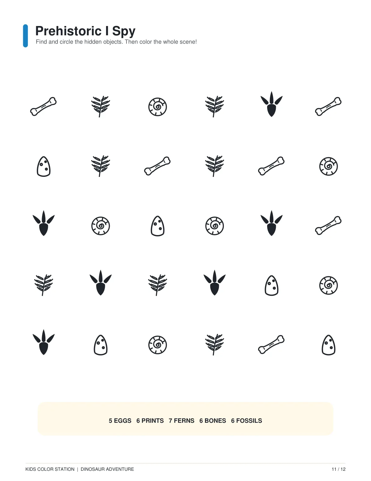 Prehistoric I Spy — page 11 of 12